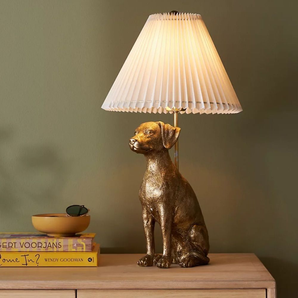 Anthropologie The Icon Table Lamp: Dog Edition. Lab